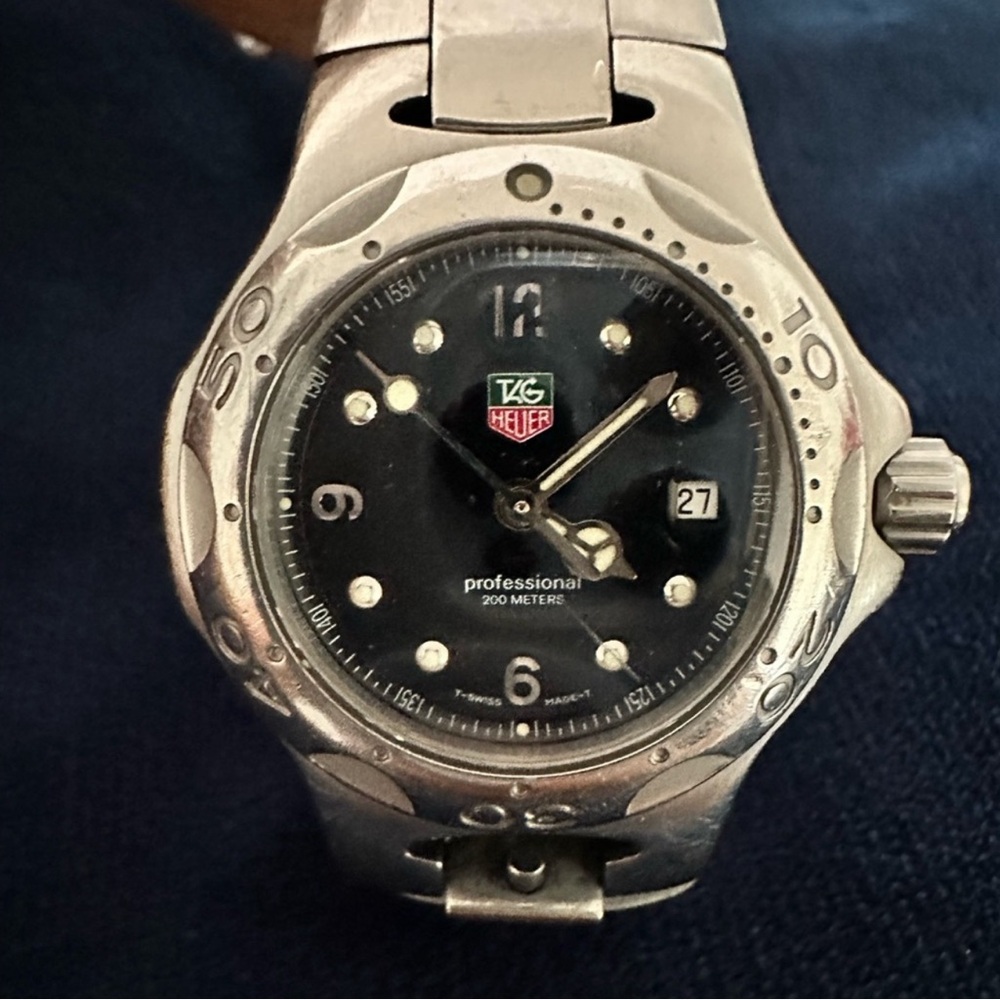 Tag Heuer Women's Watch WL1312
Professional Swiss Quartz Black Dial WORKING